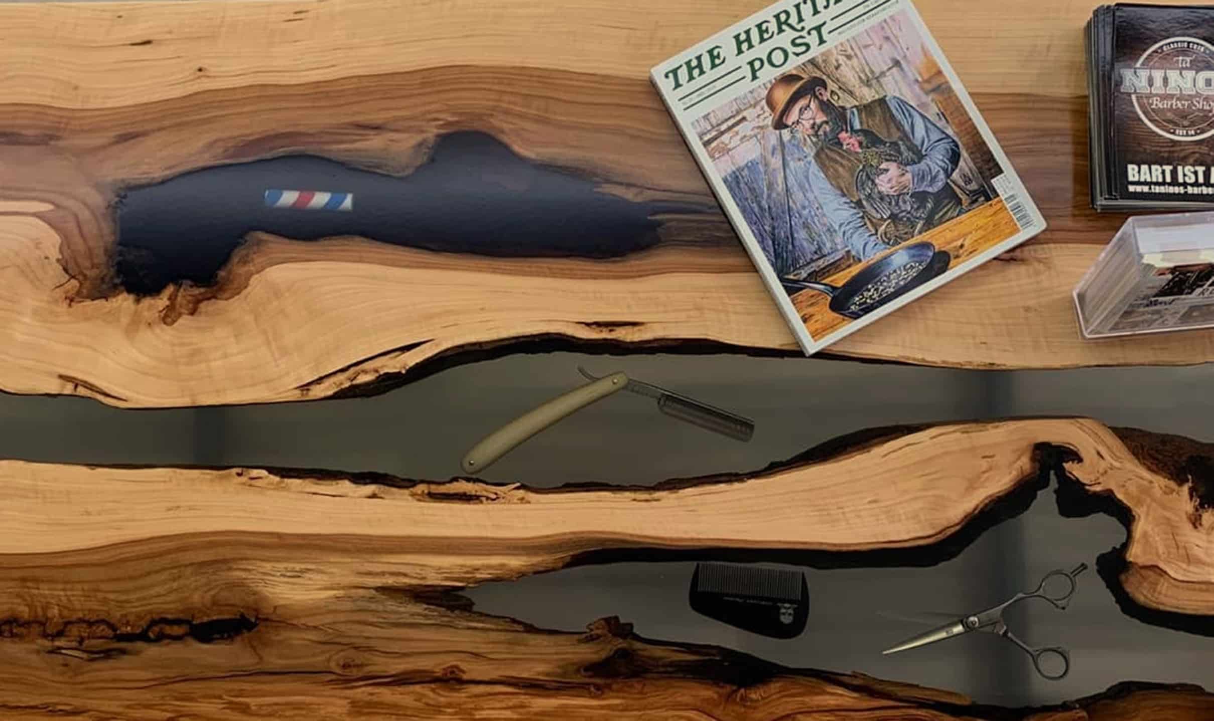 Möbel und Oberflächen mit Epoxidharz